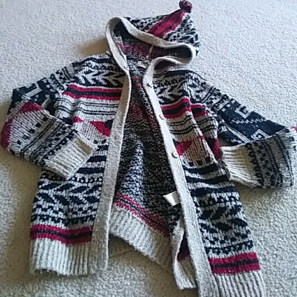 Zara girls winter collection knit cardigan